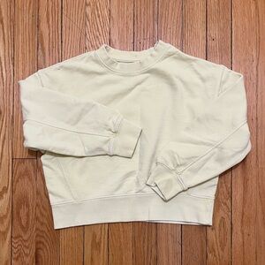 KIDS Zara Light Yellow Crewneck Top